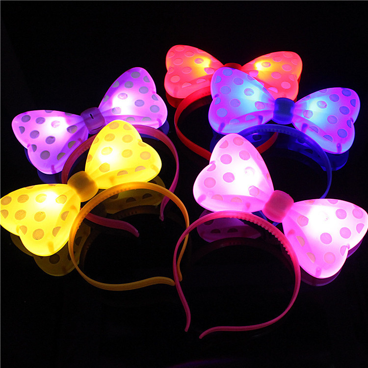 Cat Ear Headband Horn Antlers Butterfly Headband WeChat Business Push Scan Code Gift Push Wholesale Luminous Antlers