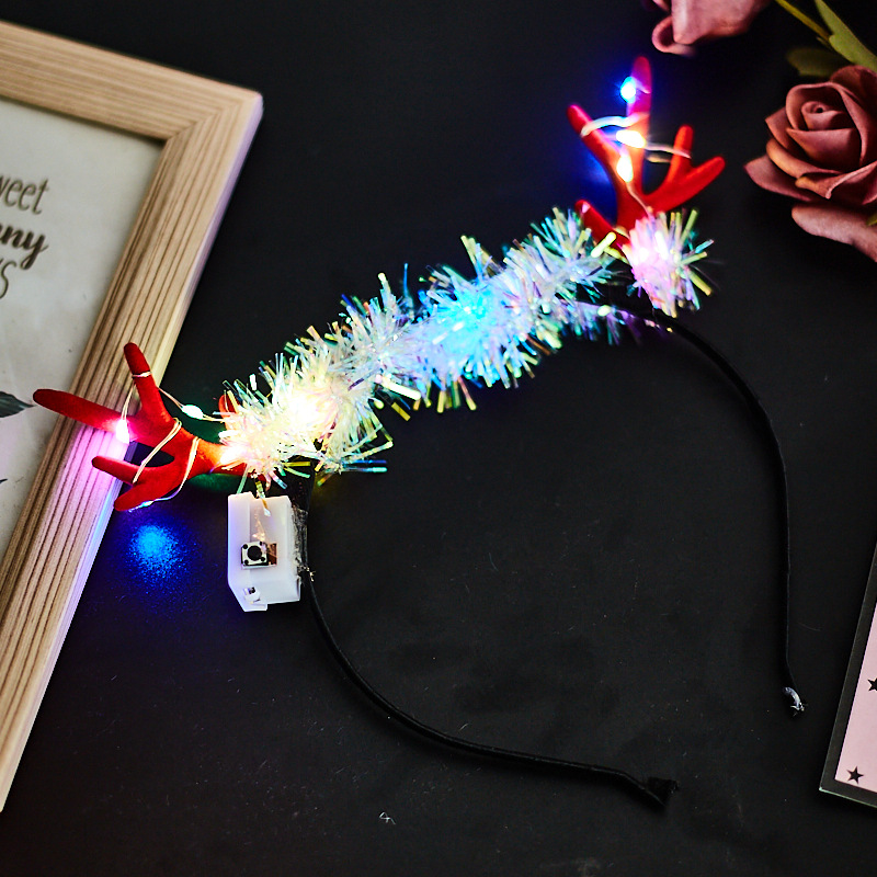 Luminous 10 Lights Rabbit Ears Hair Hoop Flash Antlers Push Cat Ears Mickey Light Included Headband Stall Toys Wholesale Luminous 10 Lights Rabbit Ears Hair Hoop Flash Antlers Push Cat Ears Mickey Light Included Headband Stall Toys Wholesale