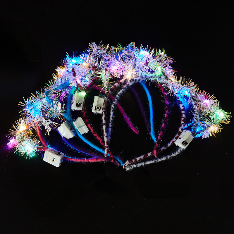 Luminous 10 Lights Rabbit Ears Hair Hoop Flash Antlers Push Cat Ears Mickey Light Included Headband Stall Toys Wholesale Luminous 10 Lights Rabbit Ears Hair Hoop Flash Antlers Push Cat Ears Mickey Light Included Headband Stall Toys Wholesale