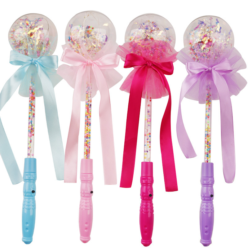 Novelty Toy Flash Glow Stick Star Sky Ball Children&#039;s Luminous Toys Stall Supply Magic Wand Push Goods