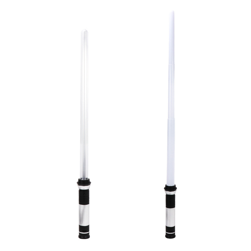 Star Wars Laser Sword Retractable Glow Stick Seven-Color Electronic Luminous Stick 2-in-1 52a54a Cross-Border Hot Sale