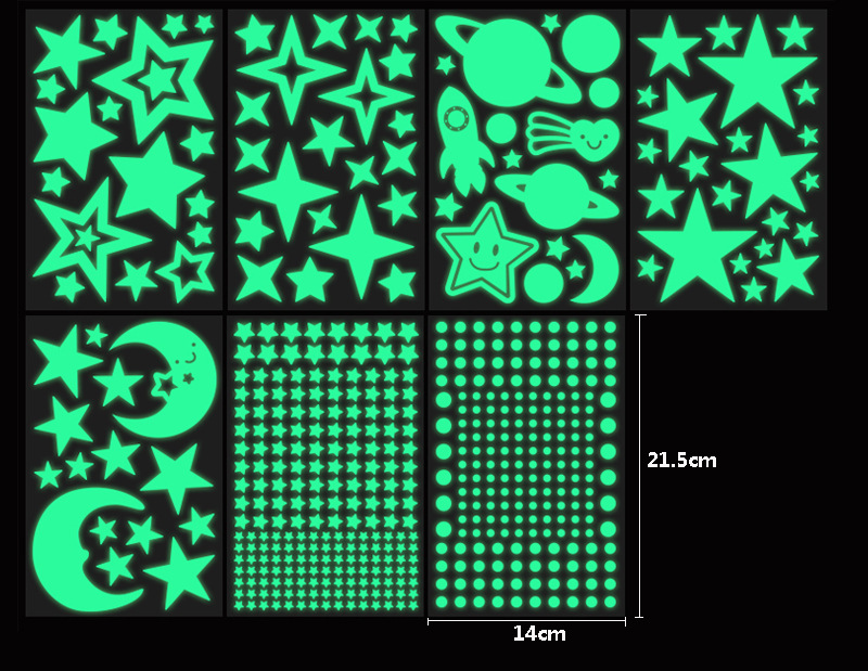 Glow - in - the - dark mercifully stickers creative DIY fluorescent stickers can be environmentally friendly to remove the children 's creative wall stickers Glow - in - the - dark mercifully stickers creative DIY fluorescent stickers can be environmentally friendly to remove the children 's creative wall stickers