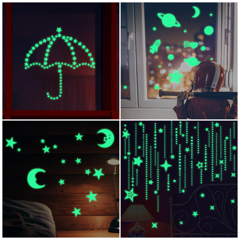Glow - in - the - dark mercifully stickers creative DIY fluorescent stickers can be environmentally friendly to remove the children 's creative wall stickers Glow - in - the - dark mercifully stickers creative DIY fluorescent stickers can be environmentally friendly to remove the children 's creative wall stickers