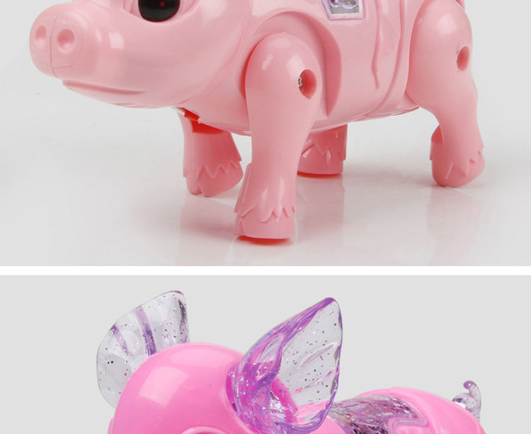 Tiktok Same Style Running Rope Pig Creative Glow Music Children's Toy Electric Pig Night Market Stall Supply Tiktok Same Style Running Rope Pig Creative Glow Music Children's Toy Electric Pig Night Market Stall Supply