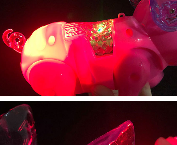 Tiktok Same Style Running Rope Pig Creative Glow Music Children's Toy Electric Pig Night Market Stall Supply Tiktok Same Style Running Rope Pig Creative Glow Music Children's Toy Electric Pig Night Market Stall Supply