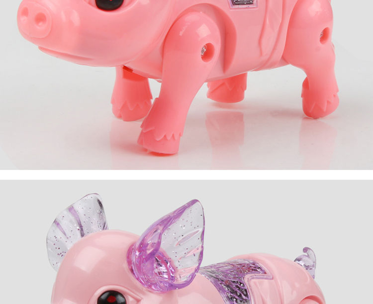 Tiktok Same Style Running Rope Pig Creative Glow Music Children's Toy Electric Pig Night Market Stall Supply Tiktok Same Style Running Rope Pig Creative Glow Music Children's Toy Electric Pig Night Market Stall Supply