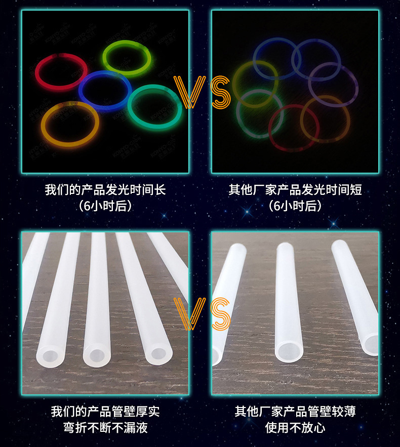 Light Stick Factory Wholesale Stall Supply 100 TikTok Fluorescent Dance Party Holiday Party Outdoor Glow Stick Light Stick Factory Wholesale Stall Supply 100 TikTok Fluorescent Dance Party Holiday Party Outdoor Glow Stick