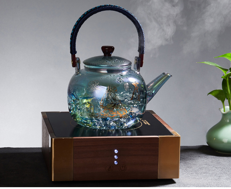 Ceramic Stove Tea Stove Glass Tea Maker Glow Gold and Silver Burning High Temperature Resistant Automatic Kettle Ceramic Stove Tea Stove Glass Tea Maker Glow Gold and Silver Burning High Temperature Resistant Automatic Kettle