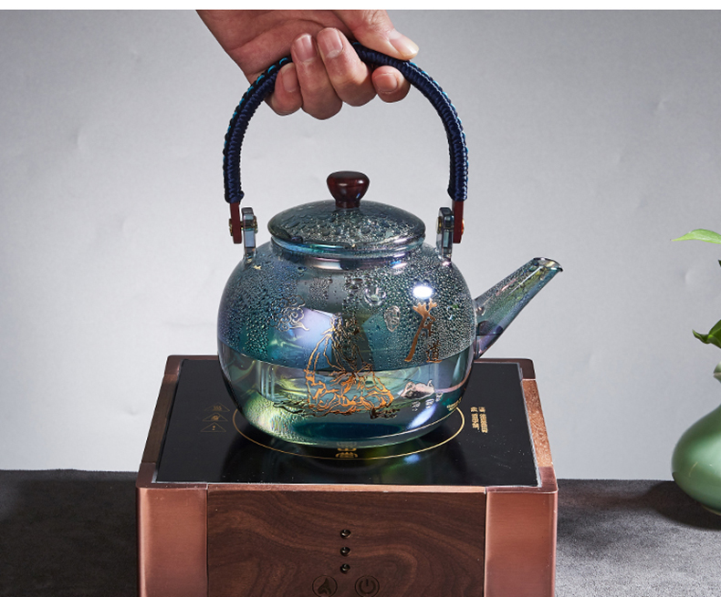 Ceramic Stove Tea Stove Glass Tea Maker Glow Gold and Silver Burning High Temperature Resistant Automatic Kettle Ceramic Stove Tea Stove Glass Tea Maker Glow Gold and Silver Burning High Temperature Resistant Automatic Kettle