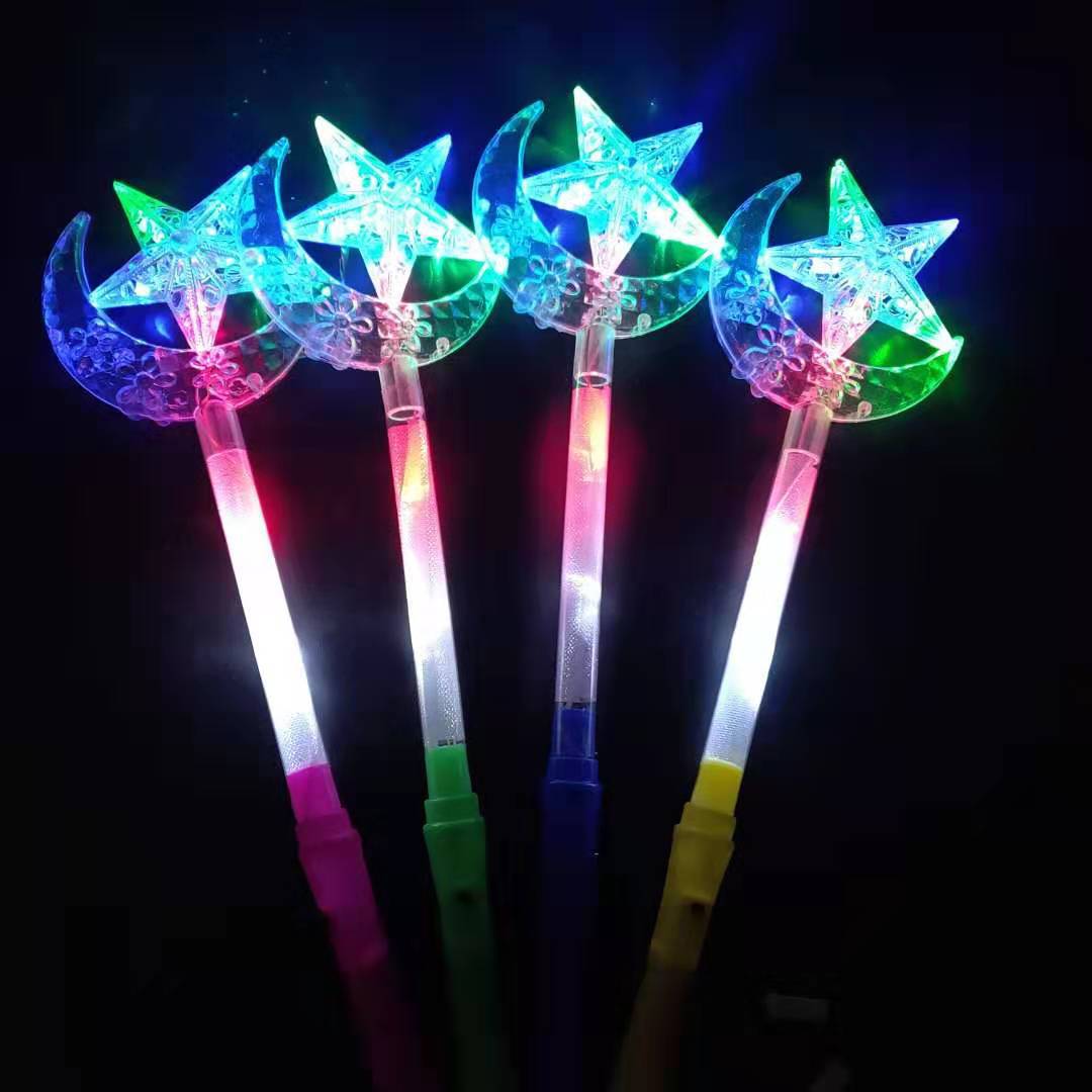 Factory Wholesale Luminous Colorful Five-Pointed Star Light Stick Glow Stick Concert Night Market Stall Hot Sale Luminous Toys