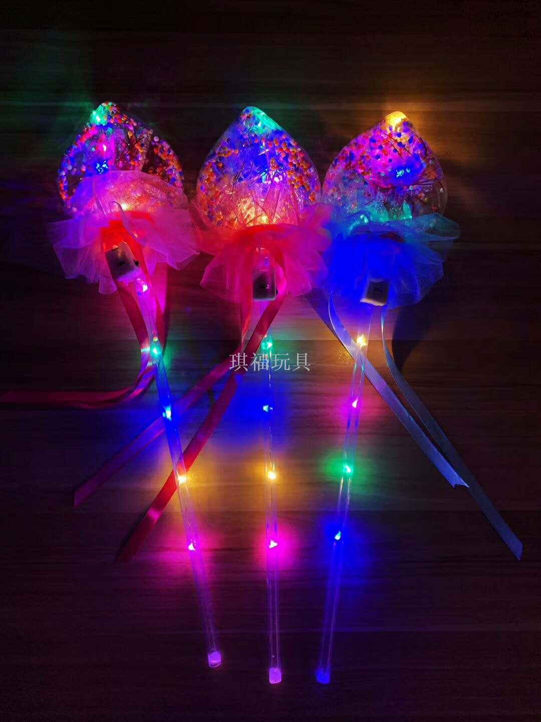 Bobo ball glow stick round ball heart peach flash stick glow stick magic stick stand night market hot style wholesale