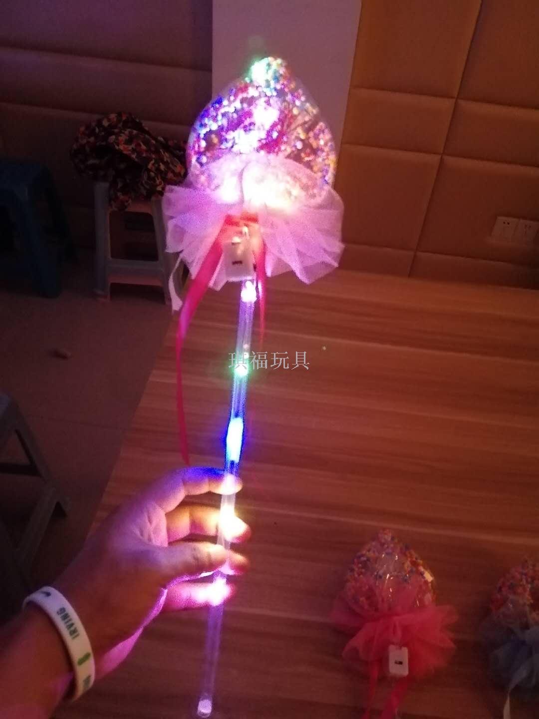 Bobo ball glow stick round ball heart peach flash stick glow stick magic stick stand night market hot style wholesale