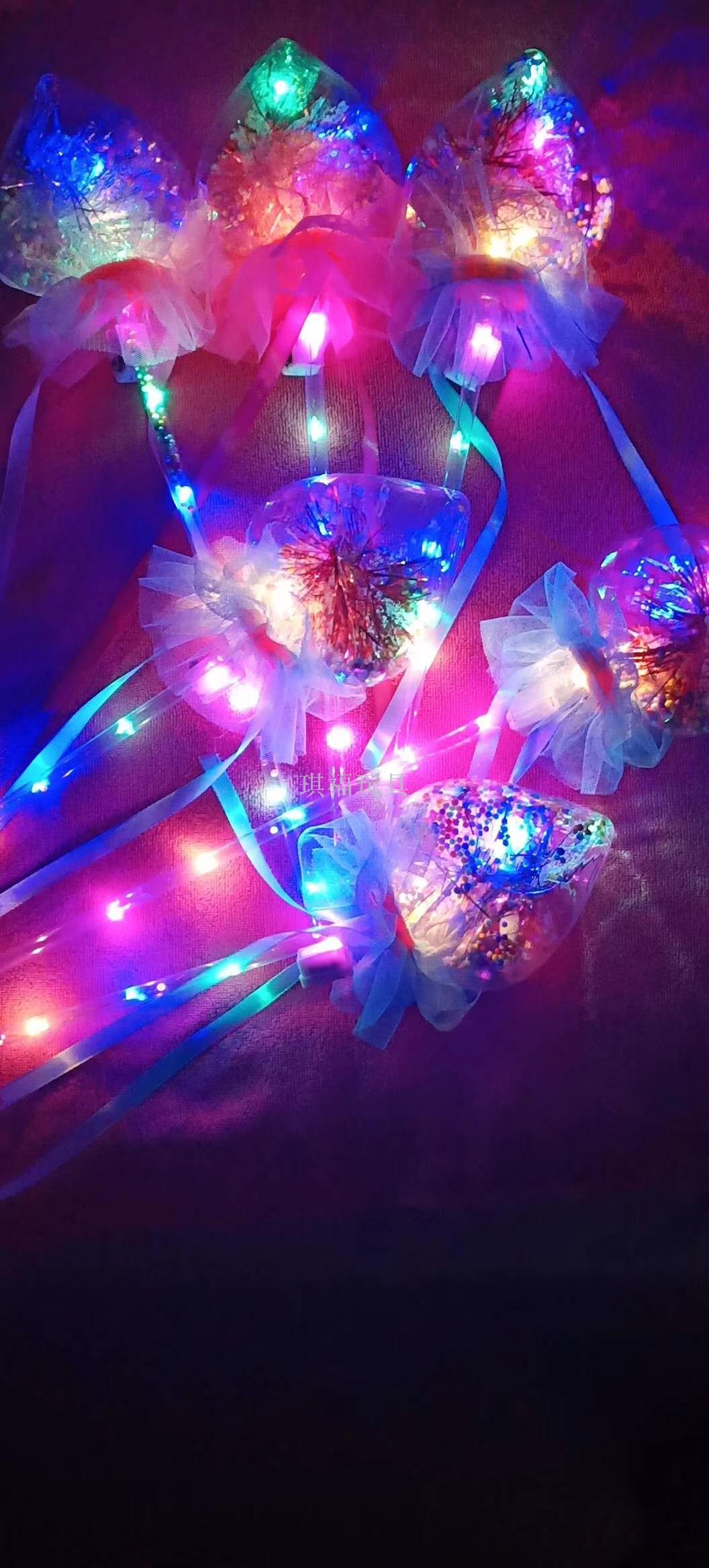 Bobo ball glow stick round ball heart peach flash stick glow stick magic stick stand night market hot style wholesale