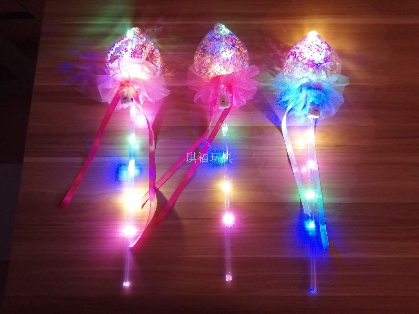 Bobo ball glow stick round ball heart peach flash stick glow stick magic stick stand night market hot style wholesale
