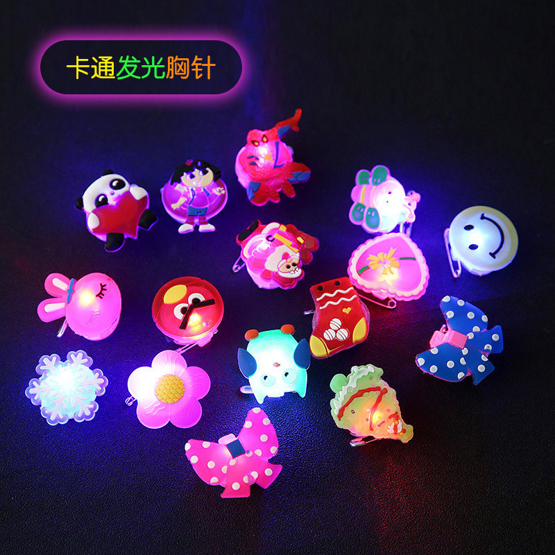 Glow necklace earring ring bow little night light LED hair clip night market Glow necklace earring ring bow little night light LED hair clip night market