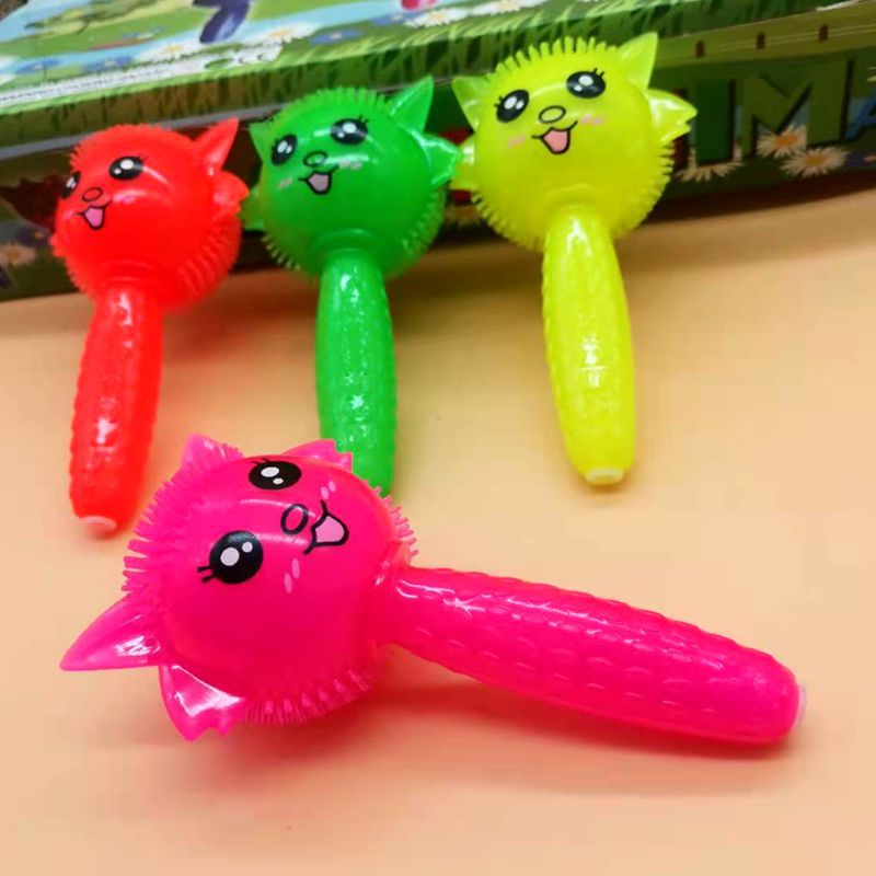 Squeeze and Sound Glow Stick Squeezing Toy Children's Luminous Toys Handle Night Market Stall Toys 2 Yuan Toy Wholesale