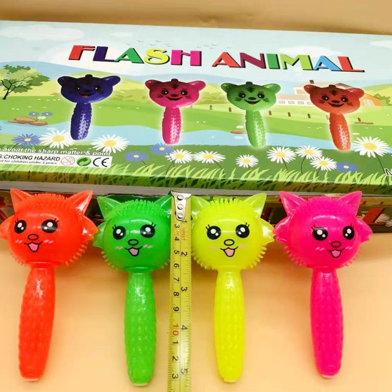 Squeeze and Sound Glow Stick Squeezing Toy Children's Luminous Toys Handle Night Market Stall Toys 2 Yuan Toy Wholesale