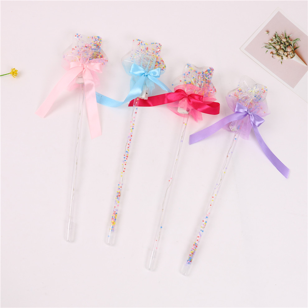 LED Flash Bounce Ball Glow Stick Children&#039;s Luminous Toys Stall Drainage Bounce Ball Magic Starry Sky Stick