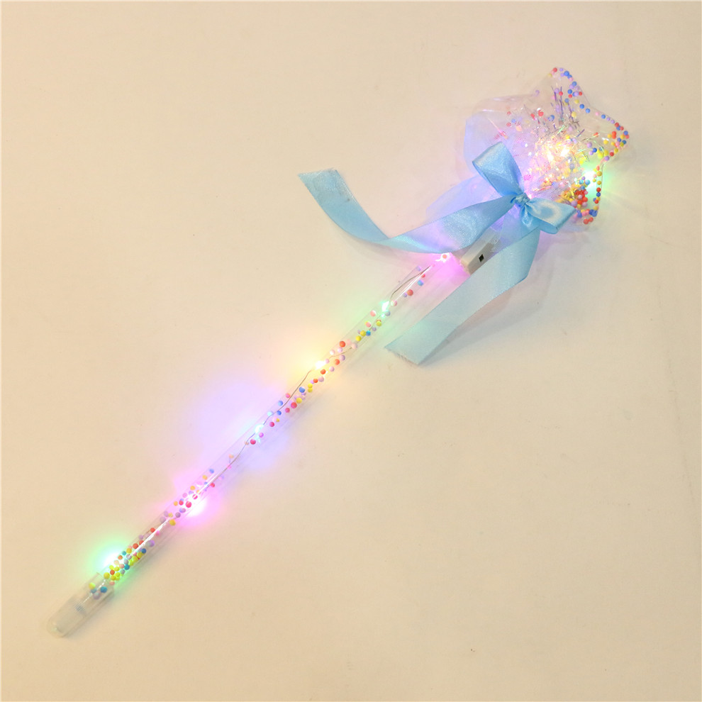 LED Flash Bounce Ball Glow Stick Children&#039;s Luminous Toys Stall Drainage Bounce Ball Magic Starry Sky Stick