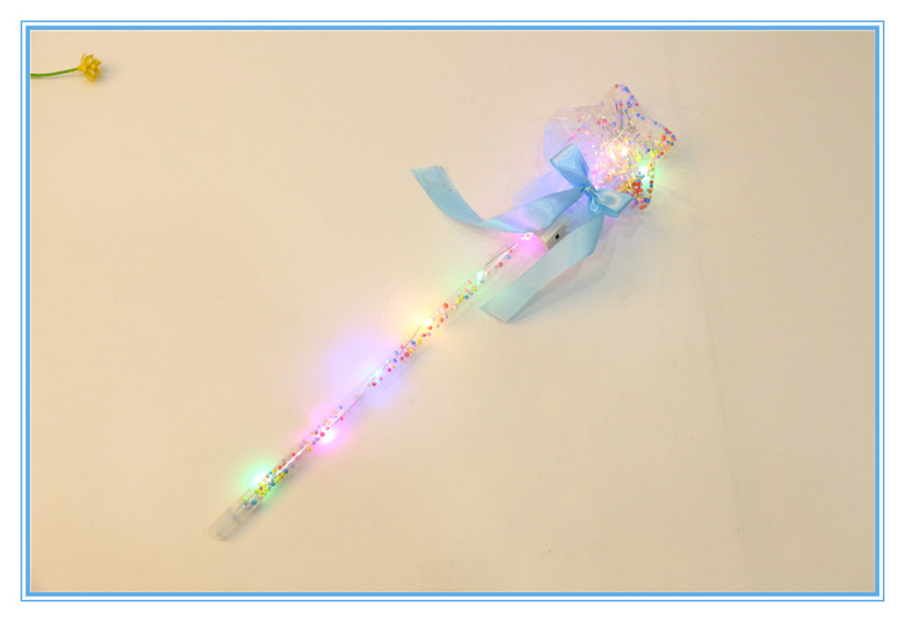 LED Flash Bounce Ball Glow Stick Children's Luminous Toys Stall Drainage Bounce Ball Magic Starry Sky Stick