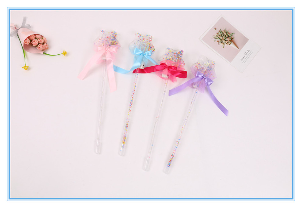 LED Flash Bounce Ball Glow Stick Children's Luminous Toys Stall Drainage Bounce Ball Magic Starry Sky Stick