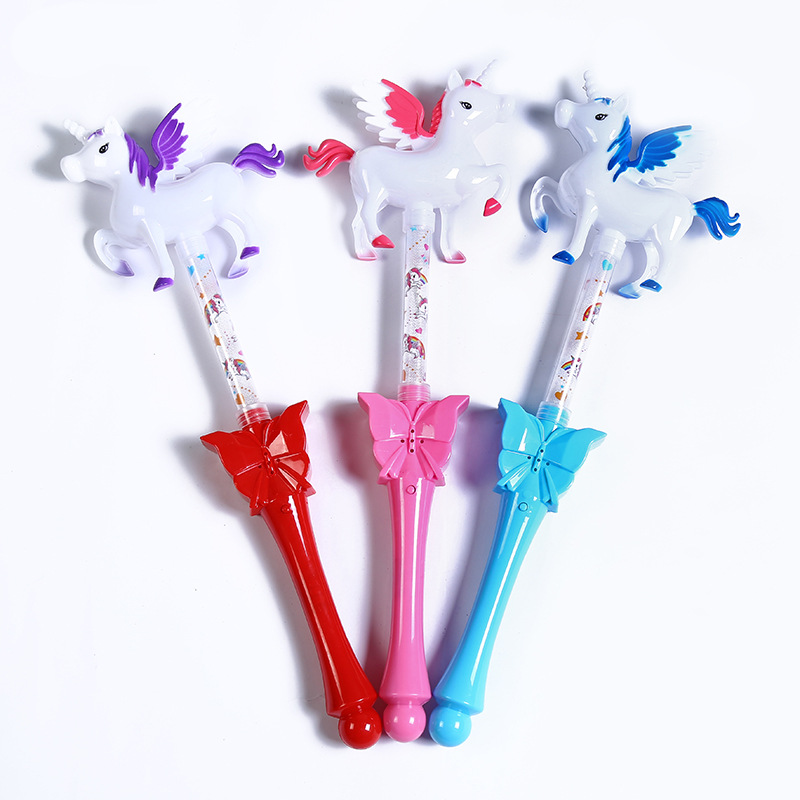 Creative New Unicorn Color Glow Stick Plastic Children's Luminous Stick Stall Supply Factory Wholesale