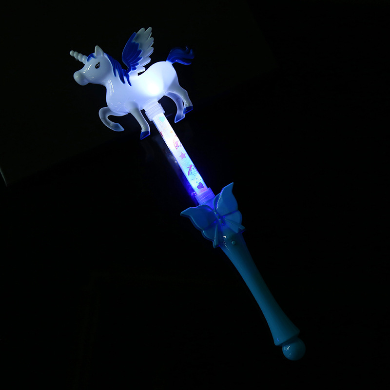 Creative New Unicorn Color Glow Stick Plastic Children's Luminous Stick Stall Supply Factory Wholesale