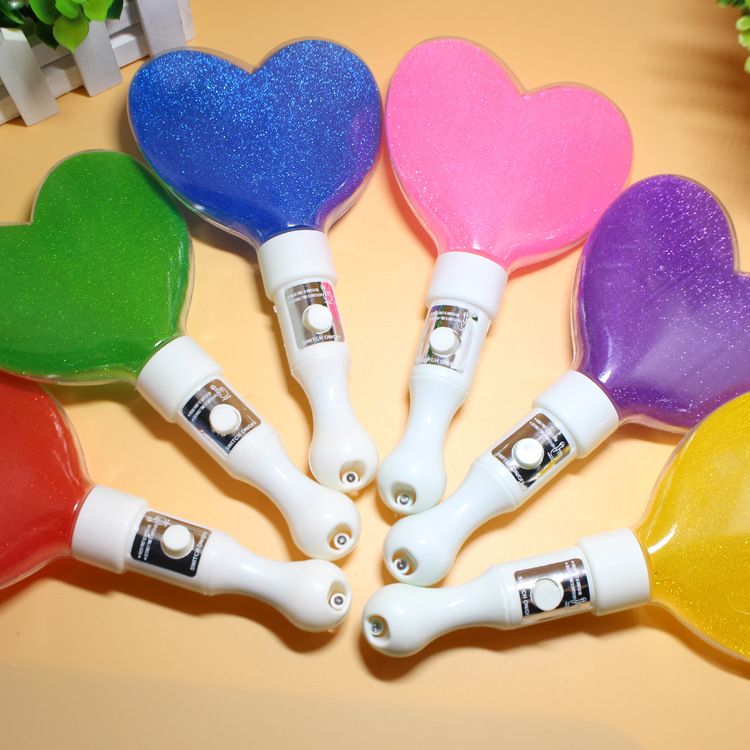 Supply New LED Glow Stick Love Flash Stick Heart-Shaped Short Light Stick Supply New LED Glow Stick Love Flash Stick Heart-Shaped Short Light Stick