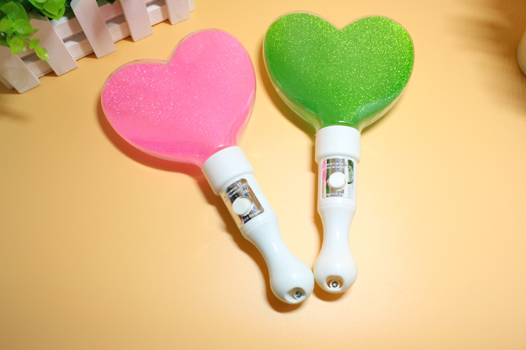 Supply New LED Glow Stick Love Flash Stick Heart-Shaped Short Light Stick Supply New LED Glow Stick Love Flash Stick Heart-Shaped Short Light Stick