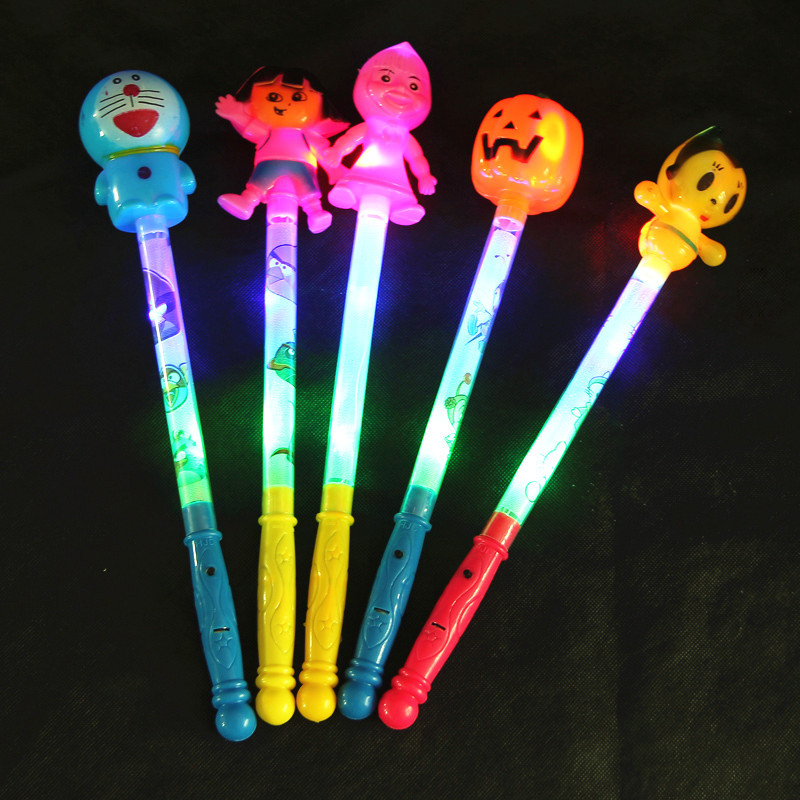 Stalls selling concert led glow stick Flash stick toys cartoon children custom custom