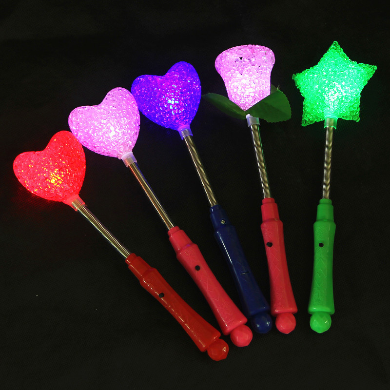 Concert cheering props romantic confession night luminous roses small rice stick LED glow stick