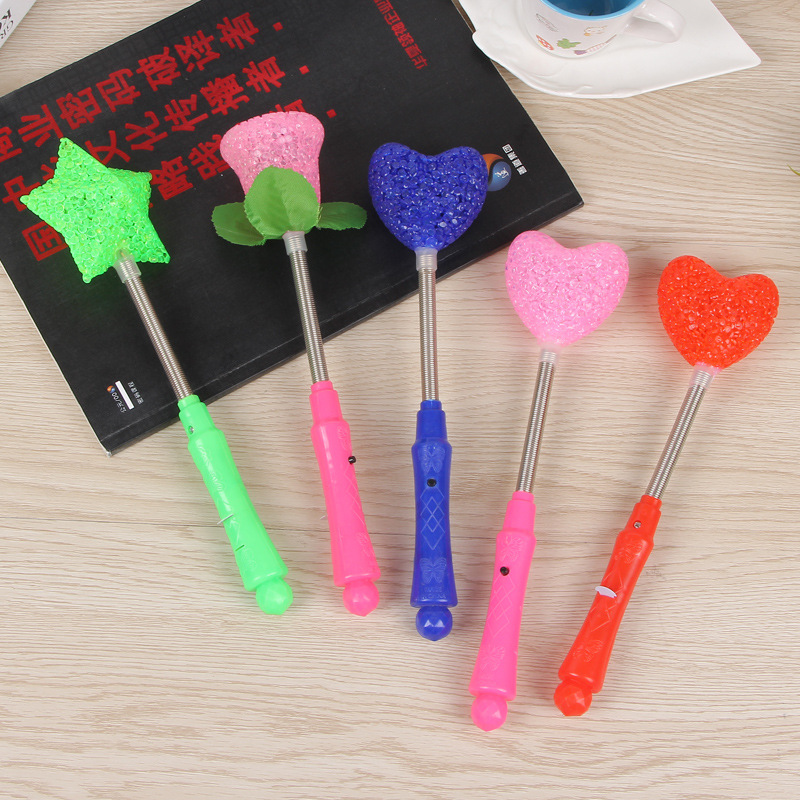 Concert cheering props romantic confession night luminous roses small rice stick LED glow stick