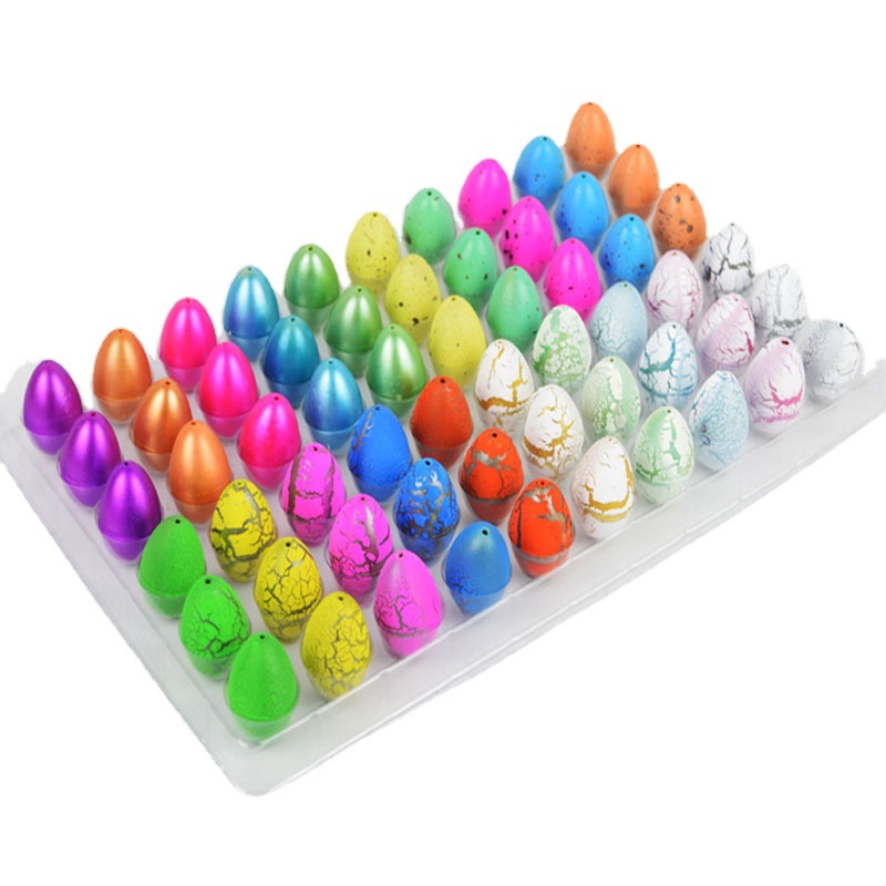Cross-Border Hot Selling Magical Dinosaur Eggs Expansion Toys Easter Dinosaur Model Embryonated Egg Stall Educational Toys