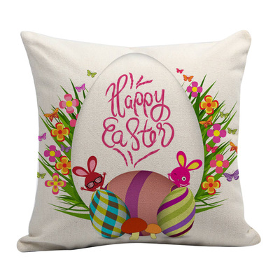 2019 hot Easter bunny egg pattern pillow cover sofa pillow cover manufacturers can be customized 2019 hot Easter bunny egg pattern pillow cover sofa pillow cover manufacturers can be customized
