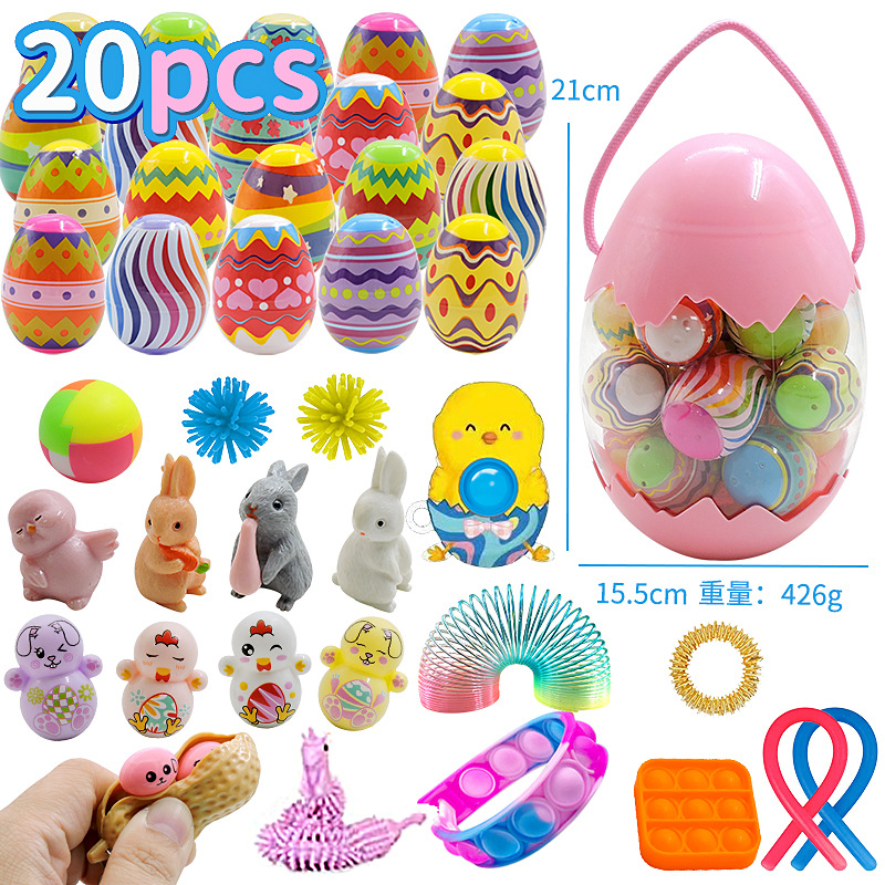 Decompression Toy Set Cross-Border DIY Rubik&#039;s Cube Dice Rat Killer Pioneer Puzzle Egg Rabbit Easter Egg Toy