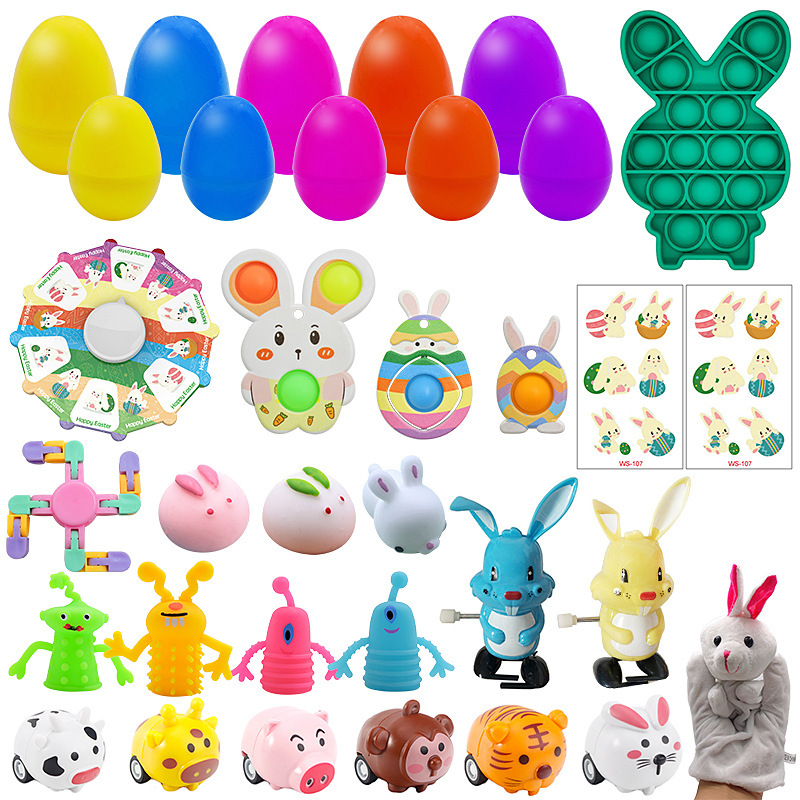 Decompression Toy Set Cross-Border DIY Rubik's Cube Dice Rat Killer Pioneer Puzzle Egg Rabbit Easter Egg Toy