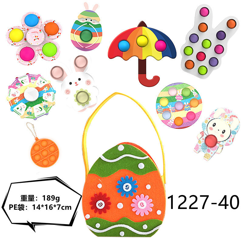 Decompression Toy Set Cross-Border DIY Rubik's Cube Dice Rat Killer Pioneer Puzzle Egg Rabbit Easter Egg Toy
