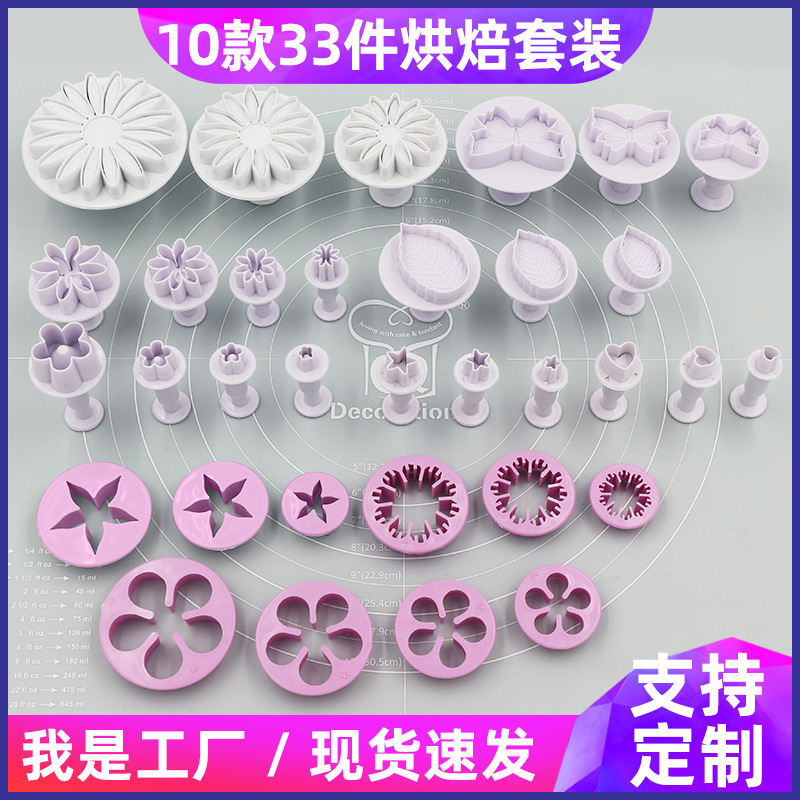 Easter Biscuit Mold Suit Chicken Rabbit Flower Egg Chicken Rabbit Pansy Cookie Cutter Die Fondant Cookie Mold