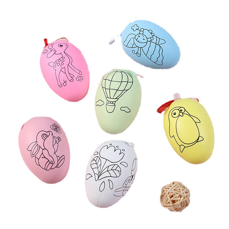 Easter Egg DIY Handmade Coloring Egg-Shell Painting Egg Wholesale Christmas Egg Stall Toy Children&#039;s Prizes