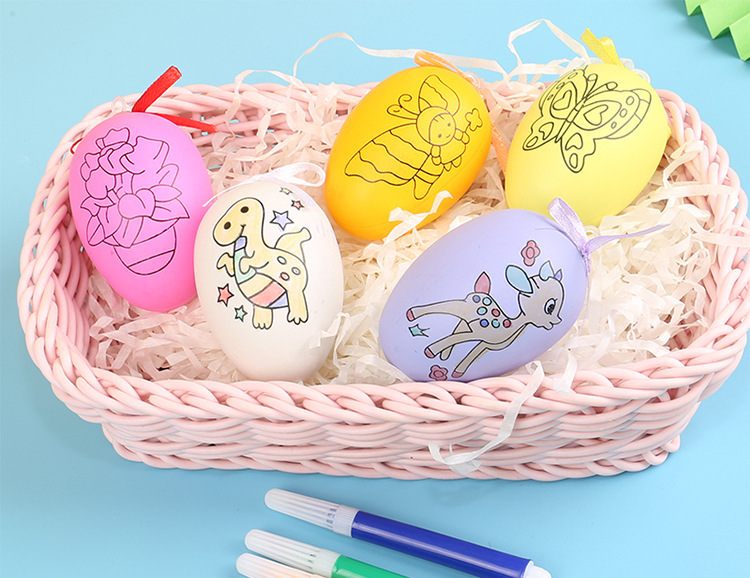 Easter Egg DIY Handmade Coloring Egg-Shell Painting Egg Wholesale Christmas Egg Stall Toy Children's Prizes