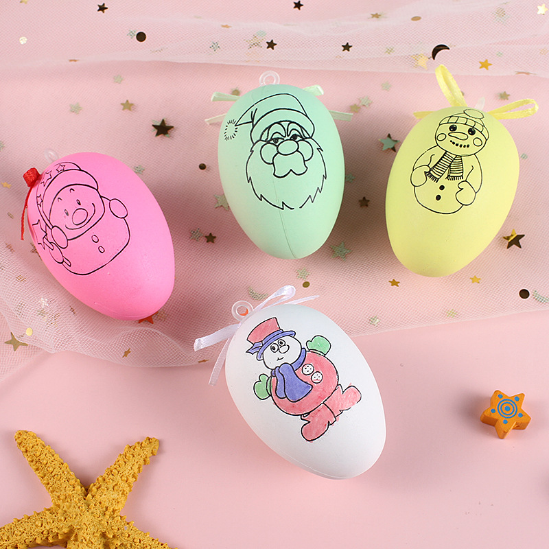 Easter Egg DIY Handmade Coloring Egg-Shell Painting Egg Wholesale Christmas Egg Stall Toy Children&#039;s Prizes