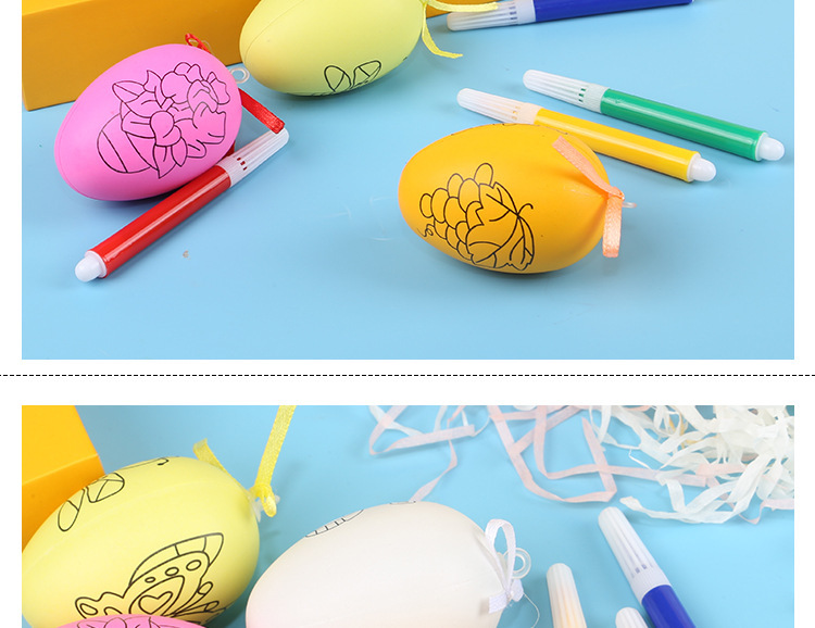 Easter Egg DIY Handmade Coloring Egg-Shell Painting Egg Wholesale Christmas Egg Stall Toy Children's Prizes