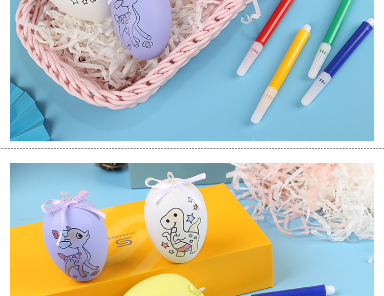 Easter Egg DIY Handmade Coloring Egg-Shell Painting Egg Wholesale Christmas Egg Stall Toy Children's Prizes