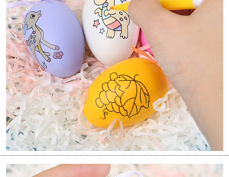 Easter Egg DIY Handmade Coloring Egg-Shell Painting Egg Wholesale Christmas Egg Stall Toy Children's Prizes