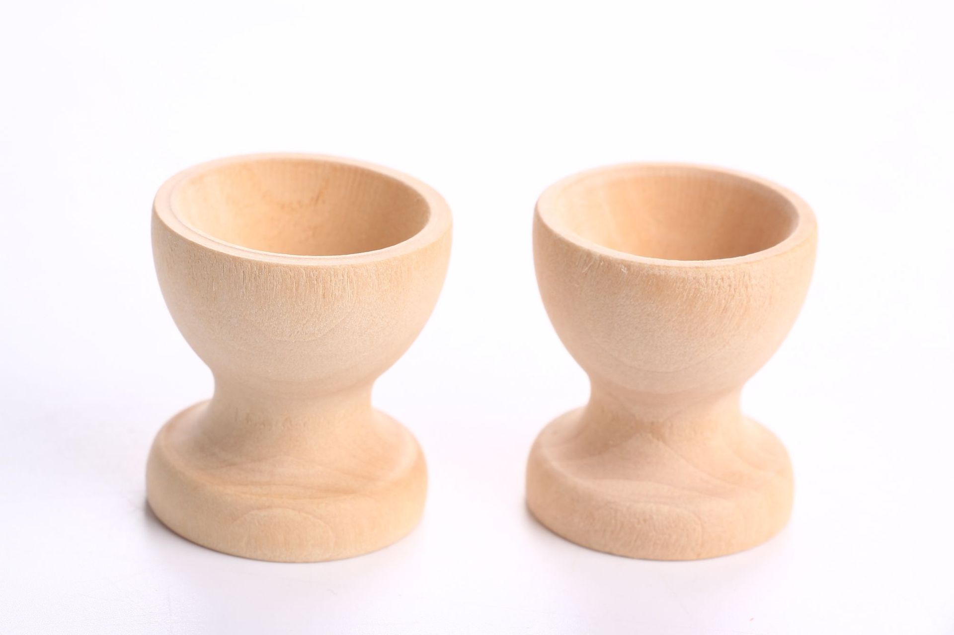 Factory Direct Sales Wooden Egg Bracket Wooden Simulation of Eggs Base Wine Glass Shape Easter Children's Toys