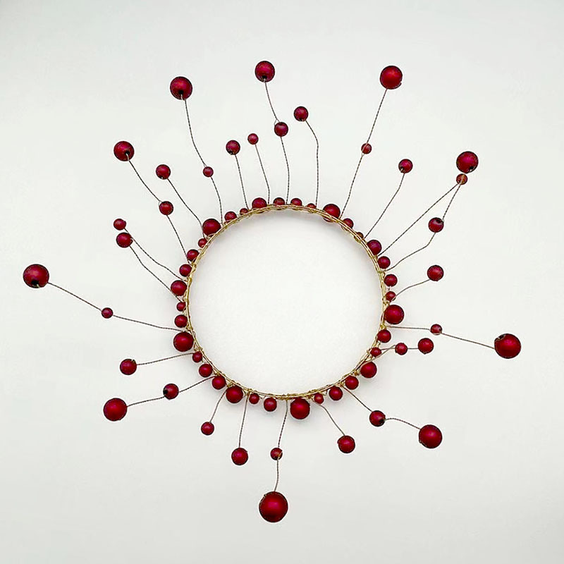 Factory Direct Sales Pearl Crown Cake Decoration Artificial Headdress Baking Decoration Birthday Cake Crown Spot