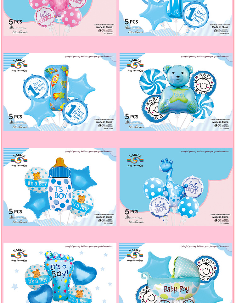 Baby Full-Year Birthday Decorative Balloon Crown Number Shaped Aluminum Foil Balloon Set Baby Boy and Baby Girl Balloon Combo Wholesale Baby Full-Year Birthday Decorative Balloon Crown Number Shaped Aluminum Foil Balloon Set Baby Boy and Baby Girl Balloon Combo Wholesale