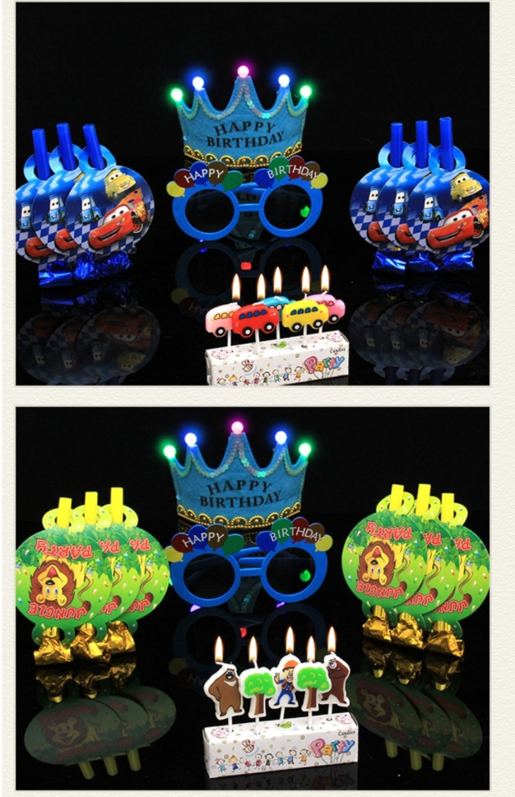 Children's Birthday Party Decoration Layout Birthday Hat Year-Old Crown Hat Blowouts Glasses Cartoon Cake Candle Children's Birthday Party Decoration Layout Birthday Hat Year-Old Crown Hat Blowouts Glasses Cartoon Cake Candle