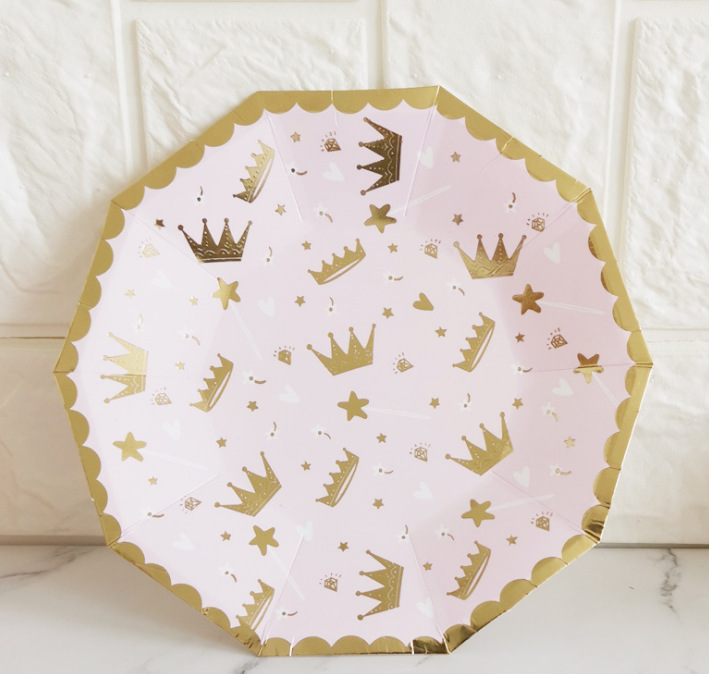 Pink Castle Crown Paper Pallet Paper Cup Tissue Pink Party Plate Birthday Paper Plate for Cake Paper Pallet Plate Pink Castle Crown Paper Pallet Paper Cup Tissue Pink Party Plate Birthday Paper Plate for Cake Paper Pallet Plate