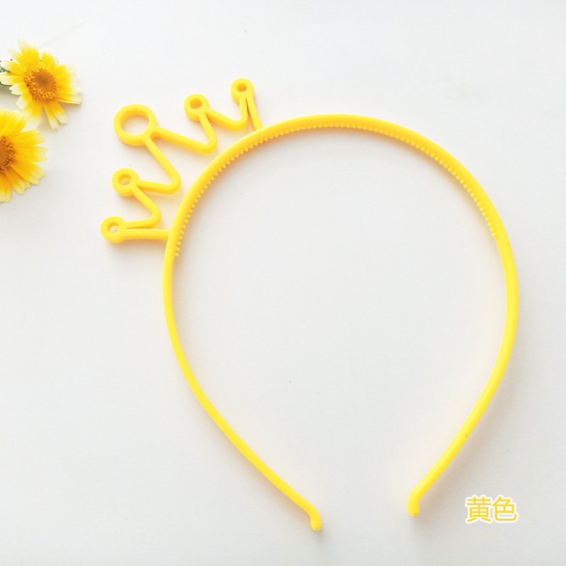 Factory Primary Supply Happy Birthday Children's Cartoon Crown Happy Birthday Hairband Headband Wholesale